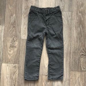 2Y Houndstooth Slim Gray Pants